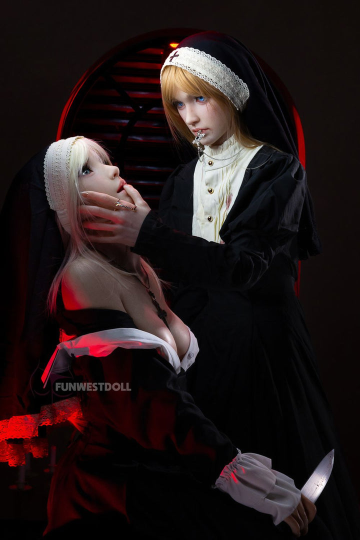 FUNWEST® Bella 159cm (5ft2) 037S# A Breasts Elegance Cosplay Silicone Sex Doll FSD038