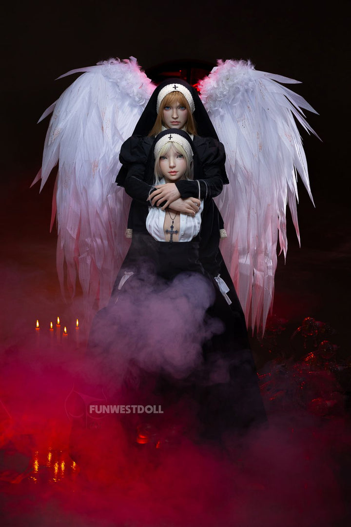 FUNWEST® Bella 159cm (5ft2) 037S# A Breasts Elegance Cosplay Silicone Sex Doll FSD038