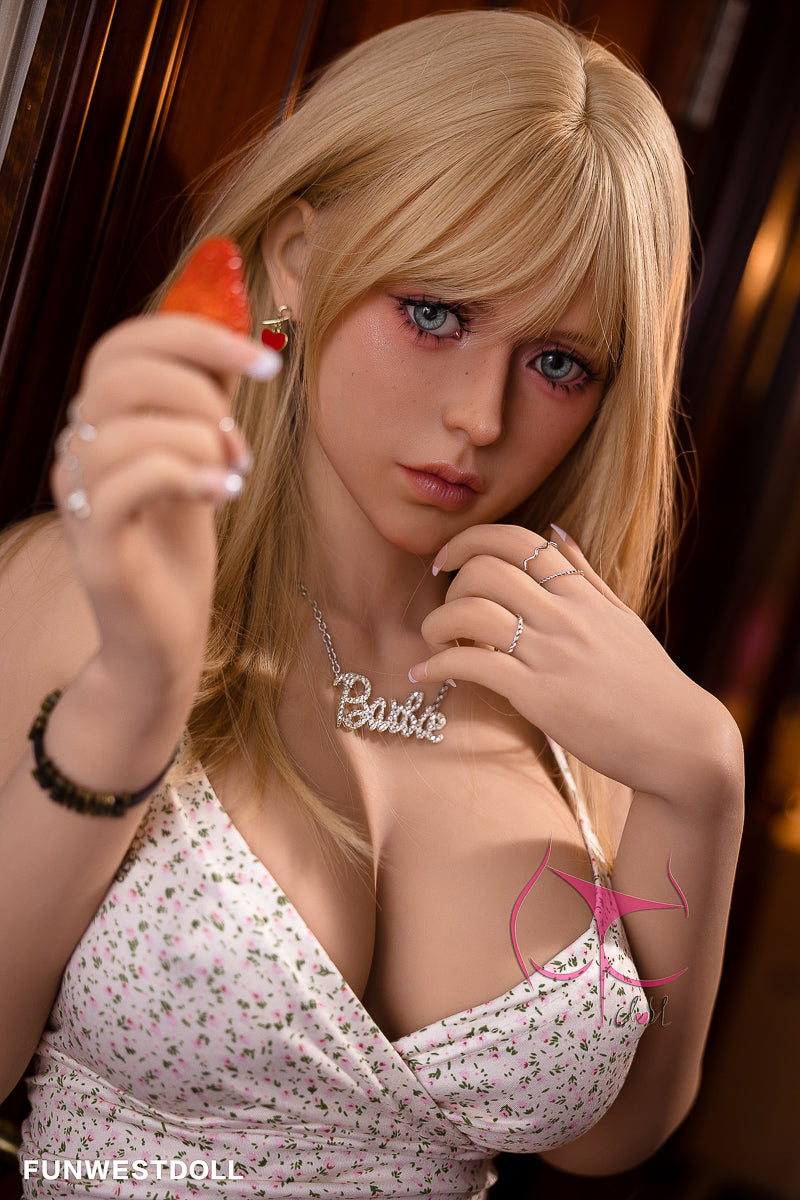 FUNWEST® 162cm/5ft4 F-cup 030# TPE Sex Doll FWD062 With Long Blonde Straight Hair – Assos (In Stock US)