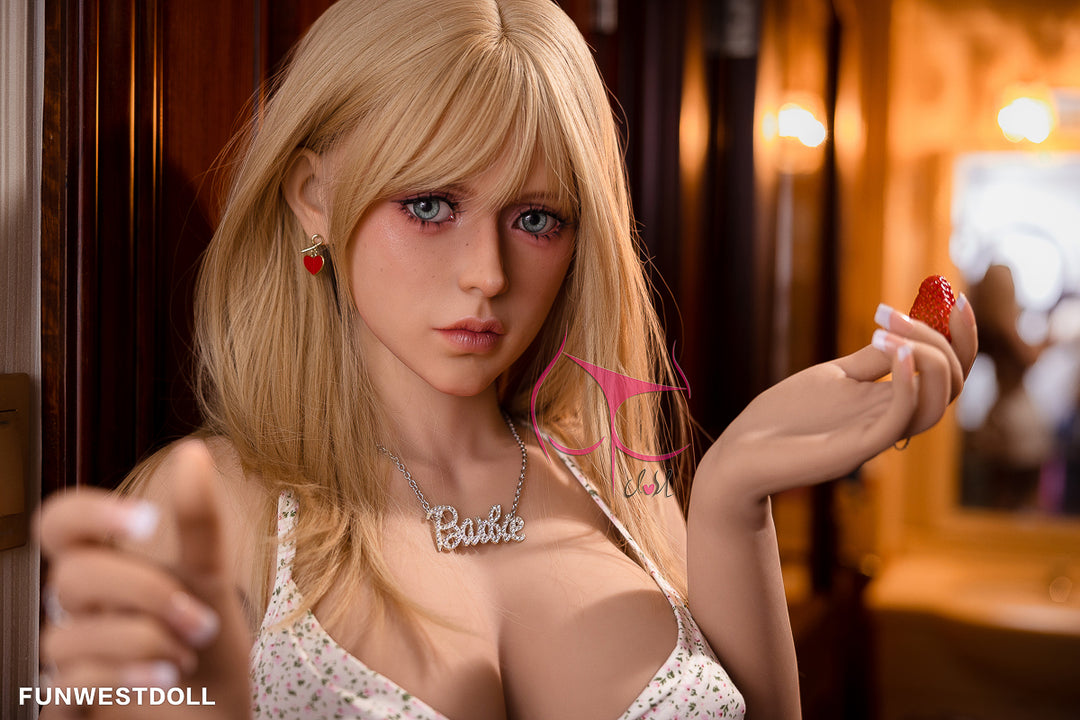 FUNWEST® 162cm/5ft4 F-cup 030# TPE Sex Doll FWD062 With Long Blonde Straight Hair – Assos (In Stock US)