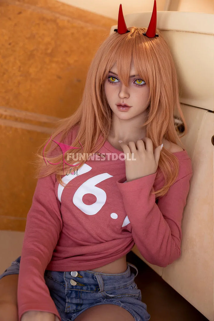 FUNWEST® 159 cm (5,2 Zoll) 036# A-CUP TPE Sexpuppe FWD070 - Lily (Auf Lager in den USA)