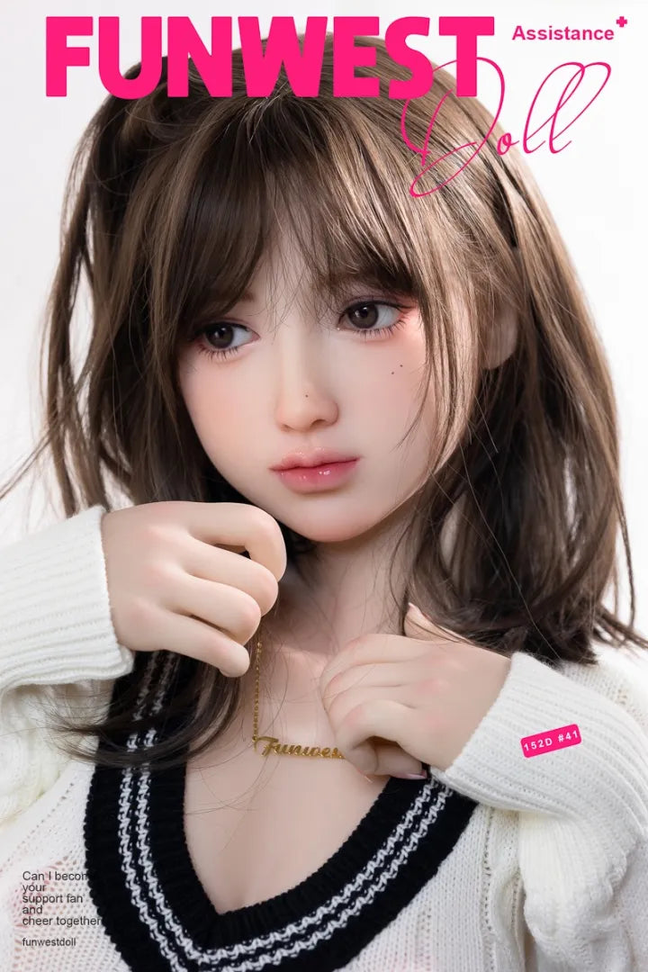 FUNWEST® エイミー 152cm(4.9') 041# Dカップ TPE アジアン セックスドール FWD085 (米国在庫あり) 
