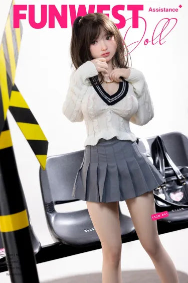 FUNWEST® エイミー 152cm(4.9') 041# Dカップ TPE アジアン セックスドール FWD085 (米国在庫あり) 