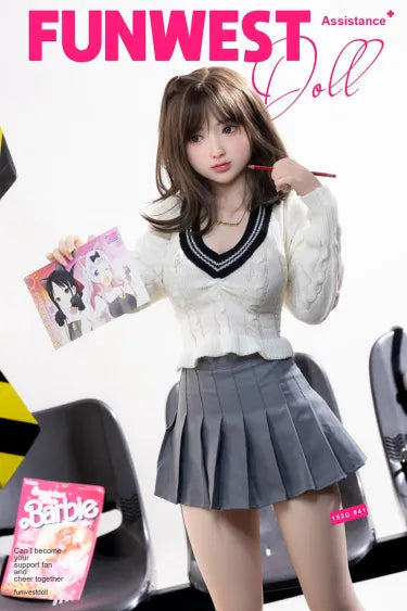 FUNWEST® エイミー 152cm(4.9') 041# Dカップ TPE アジアン セックスドール FWD085 (米国在庫あり) 