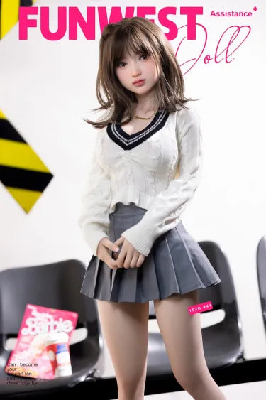 FUNWEST® エイミー 152cm(4.9') 041# Dカップ TPE アジアン セックスドール FWD085 (米国在庫あり) 
