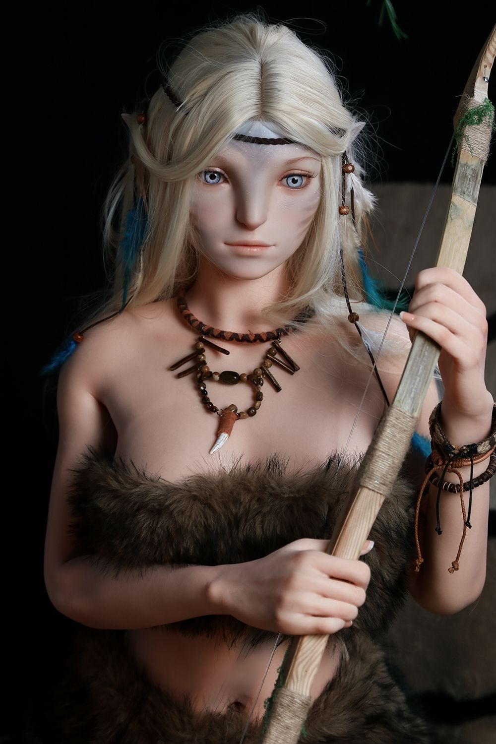 SY Doll | 170cm/5ft6 Small Breasts Alluring Wild Blonde Elven Huntress Realistic Full Silicone Sex Doll - Lirael - Sweetie Love Doll