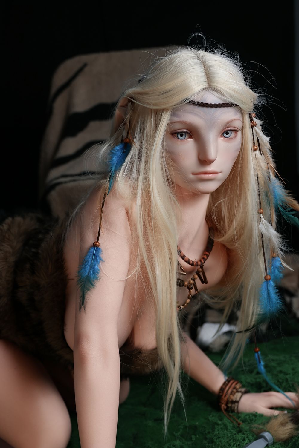 SY Doll | 170cm/5ft6 Small Breasts Alluring Wild Blonde Elven Huntress Realistic Full Silicone Sex Doll - Lirael - Sweetie Love Doll
