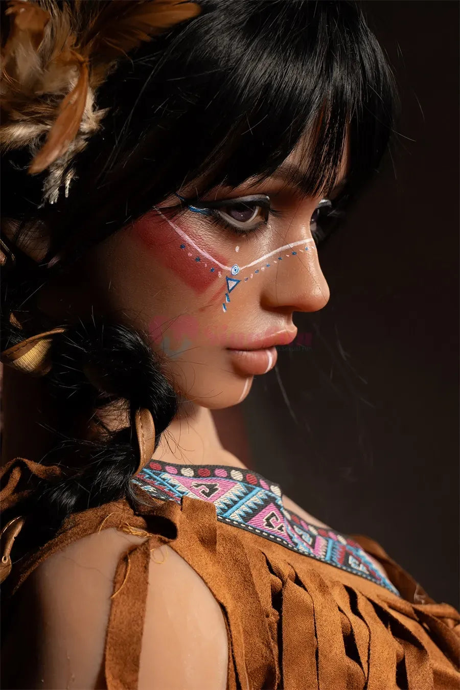 Sigafun | 159cm/5ft3 Silicone Head STPE Sex Doll SG3-3 Dark Tanned - Ada (In Stock US)
