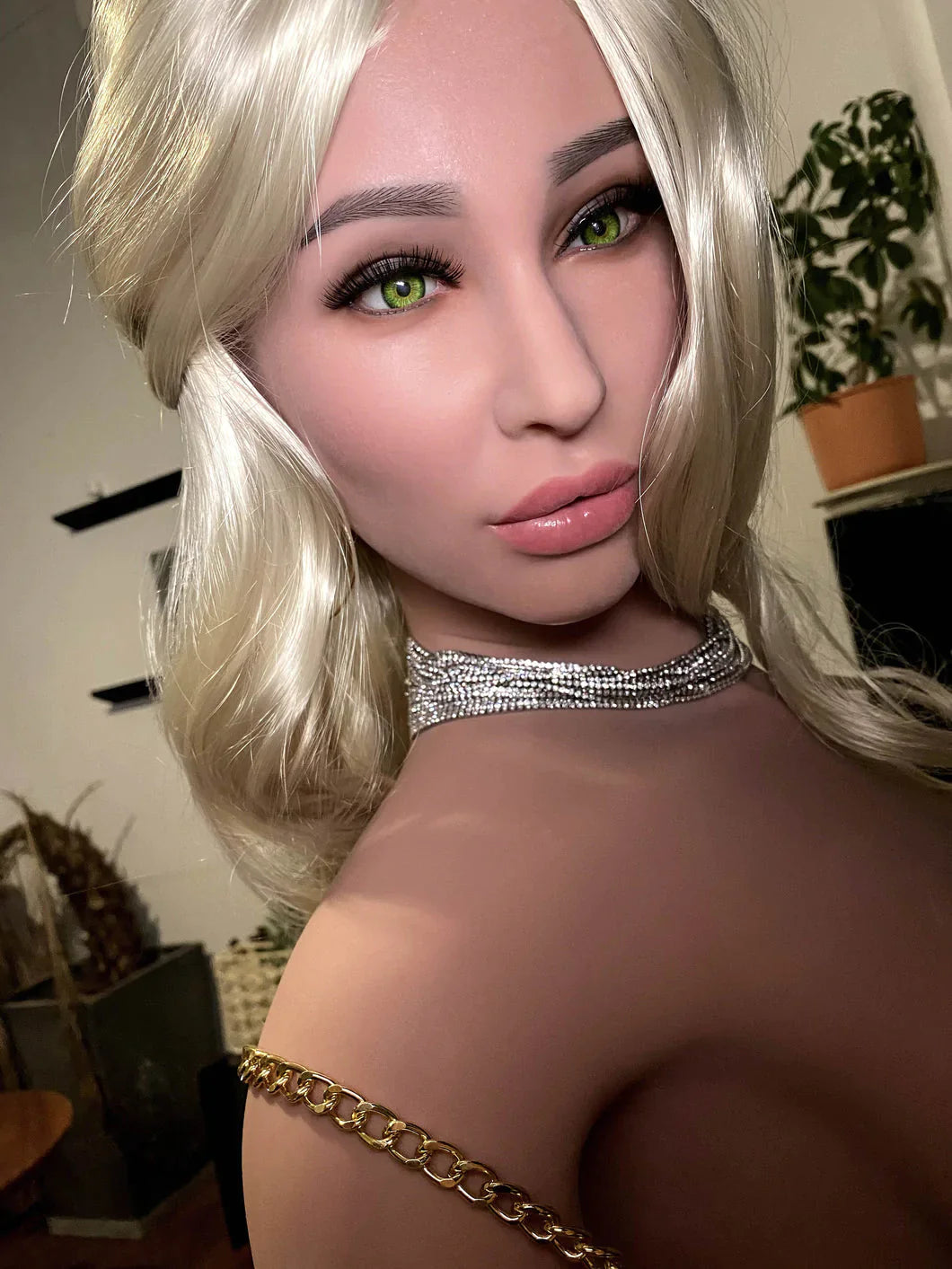 Climax Doll 170 cm G-Cup Silikonkopf &amp; TPE-Körper - Savannah