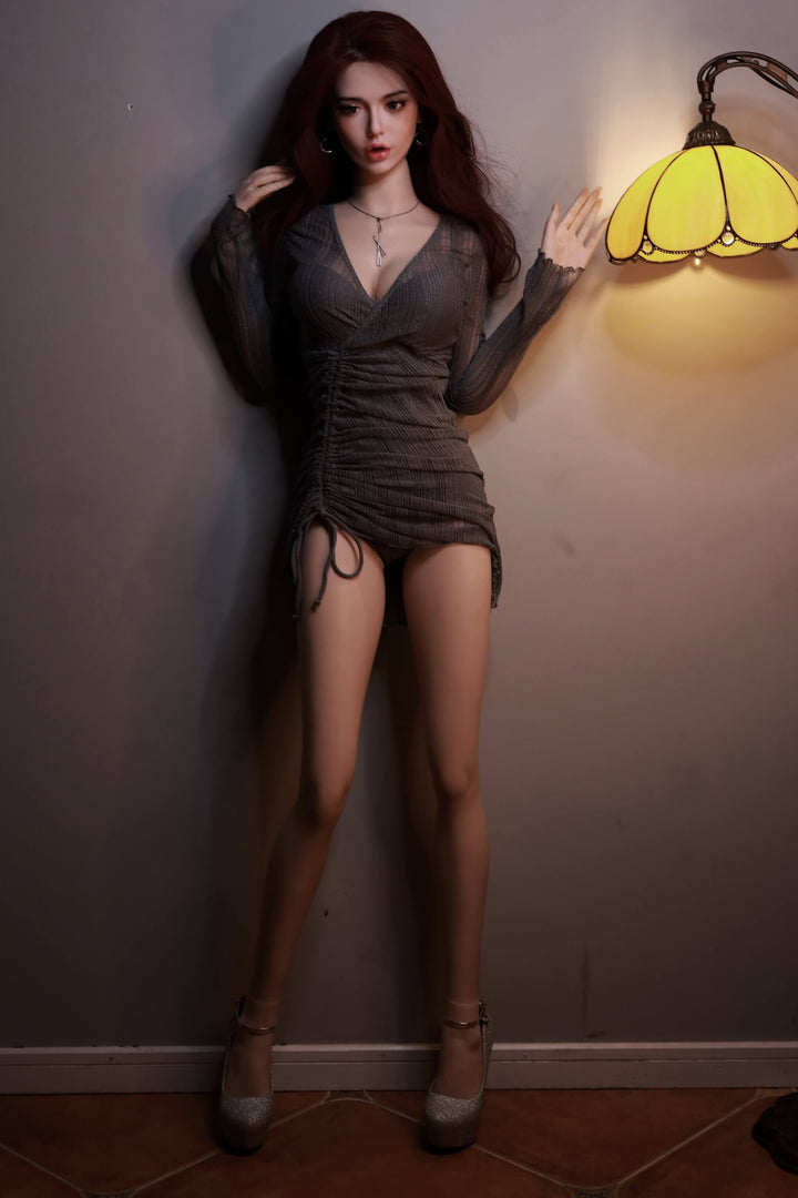 JY Doll | 165 cm / 5 ft 4 - Silikonpuppe - B - Körbchengröße + S61 Kopf Sexpuppe - Cathy 