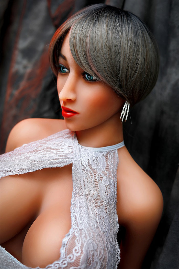 SY Doll | 158cm (5ft2) Big Breast Life-Like Sex Doll With Gray Hair - Shelby