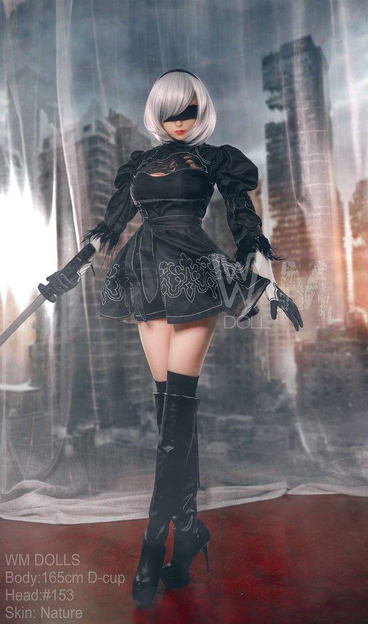 WM | 2B Anime 5ft 5/ 165cm D Cup Cosplay Sexpuppe - Fight Angel 