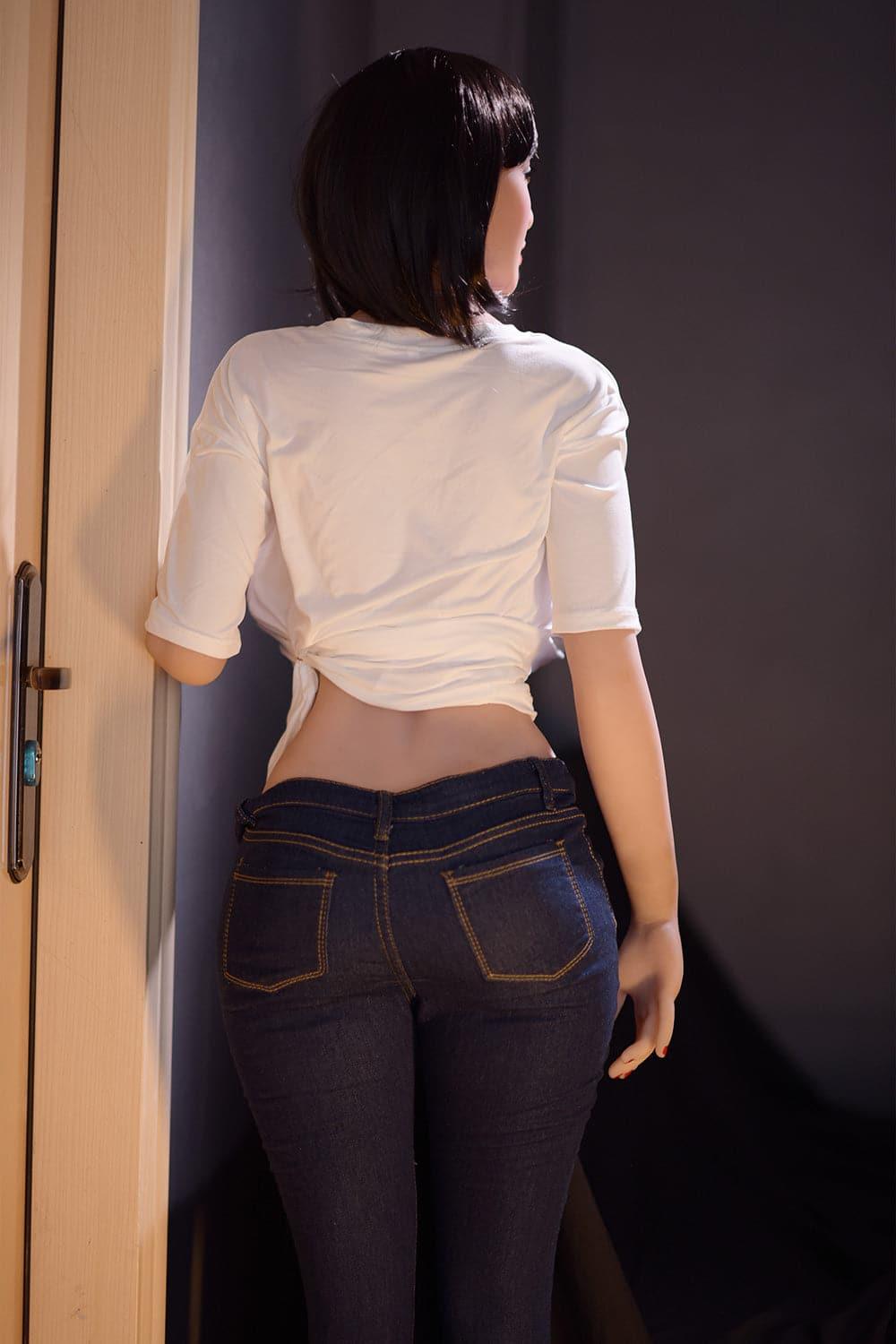6YE | 163 cm (5' 4") J-Körbchen Große Titten Großer Hintern Schwarze Kurzhaar-Sexpuppe - Suzanne