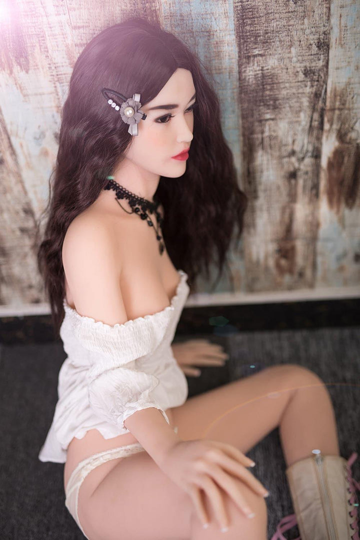 6YE | 165cm (5' 5") A-Cup Black Hair Small Breasted Sex Doll - Tabitha