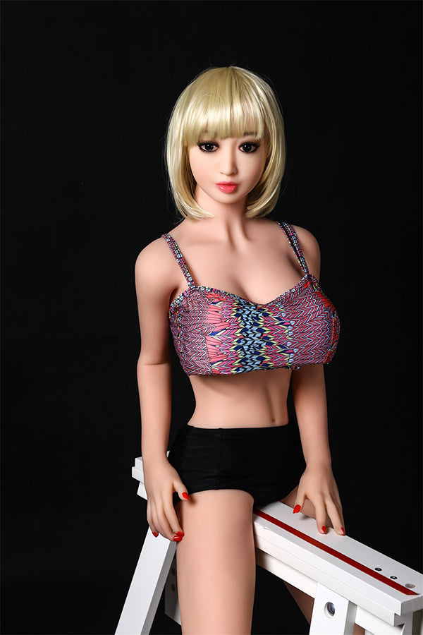 Aibei Puppe | 158 cm/5 ft2 Blonde dünne Sexpuppe - April 
