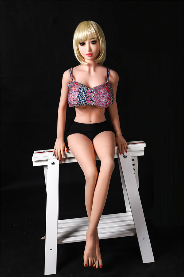 Aibei Puppe | 158 cm/5 ft2 Blonde dünne Sexpuppe - April 