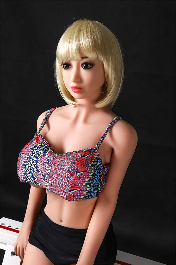 Aibei Puppe | 158 cm/5 ft2 Blonde dünne Sexpuppe - April 