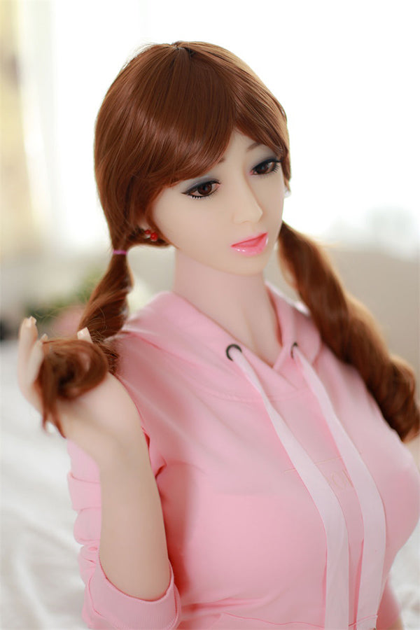 Aibei Puppe | 158 cm/5 ft2 Doppel-Pferdeschwanz-Sexpuppe - Edwina 