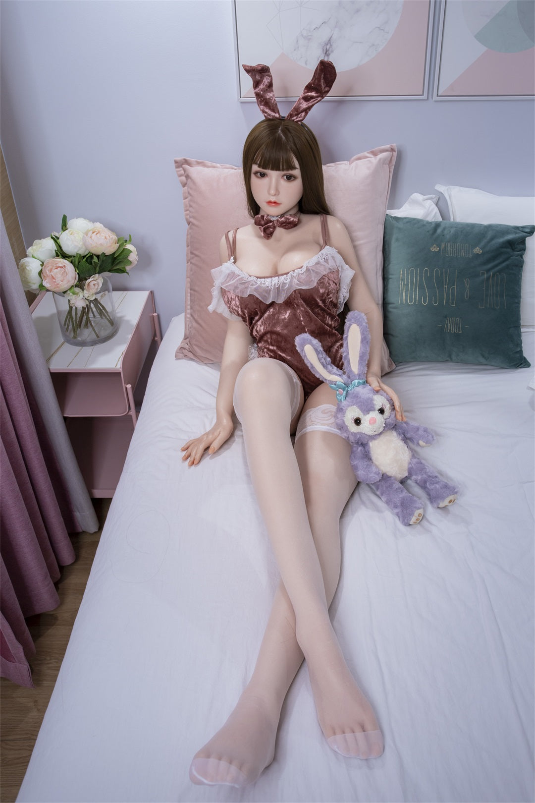 Große asiatische Sexpuppe mit realistischen Gesichtszügen – Anqila (3 Größen)