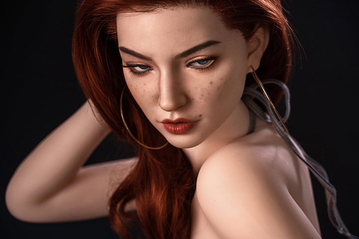 SY Doll | 173cm/5ft8 Small Breasts Alluring Red-hair Beauty Lifelike TPE Sex Doll - Patricia